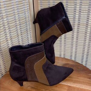 Impo International Women’s 10 M Eila Multi Brown  Texture Bootie Chic